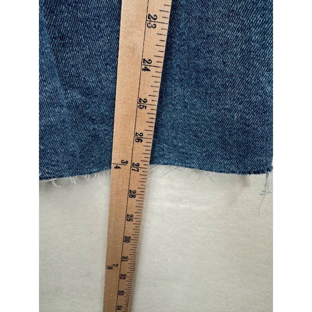 7 For All Mankind Luxe Vintage Ultra‎ High rise Cropped Jo jeans sz 32 - Picture 9 of 16